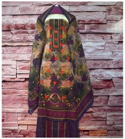 KachaBadam Embroidery Cotton Three Pis (KAC-102)