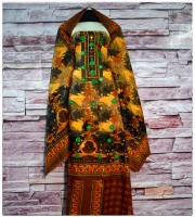 KachaBadam Embroidery Cotton Three Pis (KAC-106)