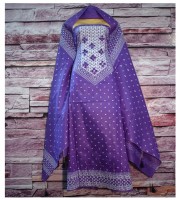 Batiqe Patron Embroidery Cotton Three Pis (PAT-102)