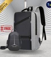 Premium stylist backpack with a authentic crossbody bag combo Flymart 2.032